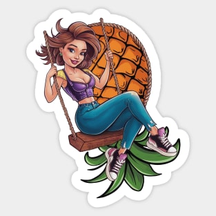Swinger Cutie swinging Sticker